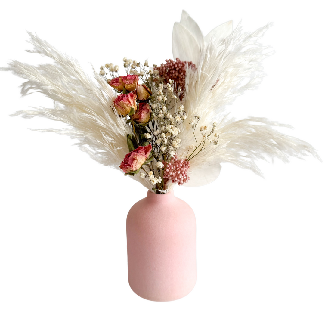 Blush Petals Bouquet & Vase