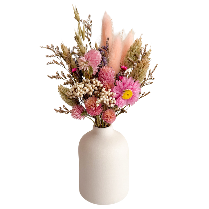 Small Pink Daisy Bouquet & Vase