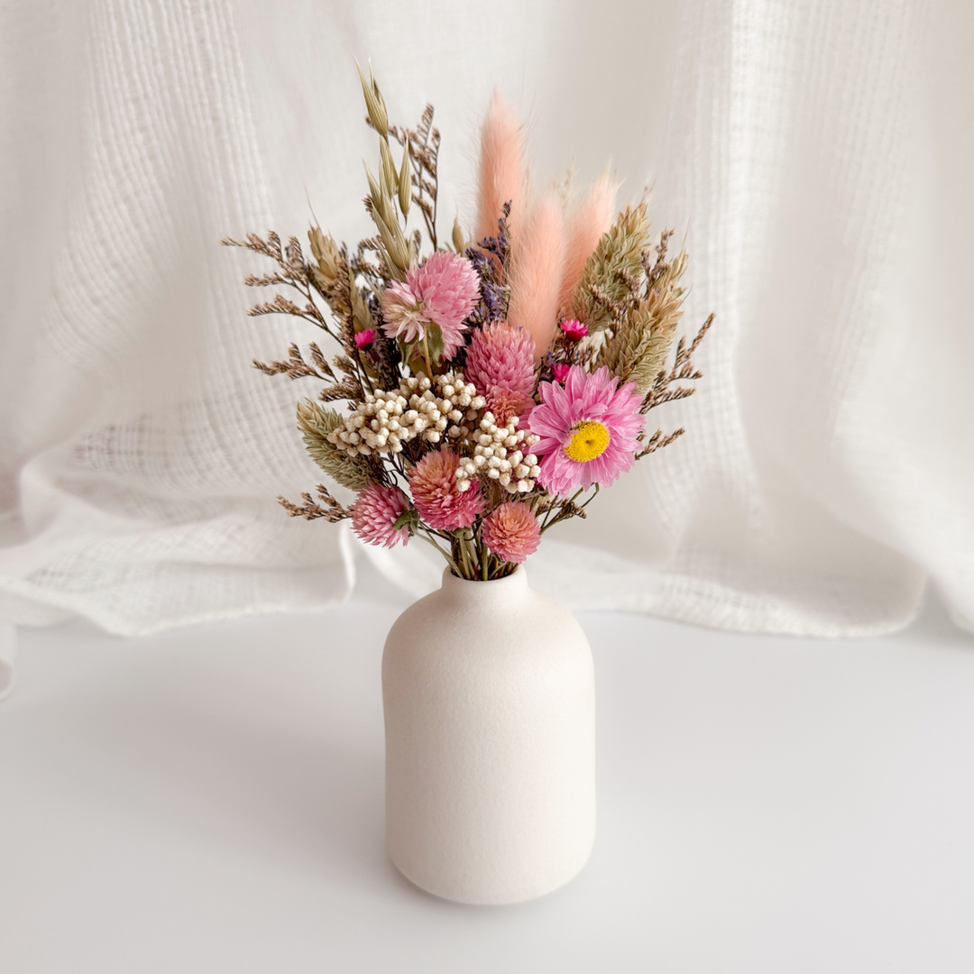 Small Pink Daisy Bouquet & Vase