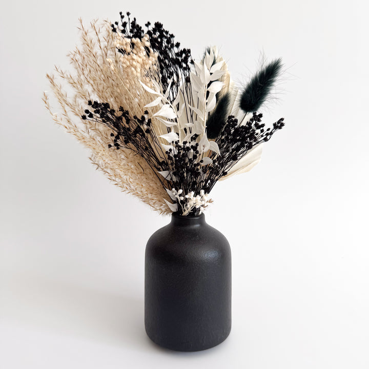 Black Thistle Bouquet & Vase